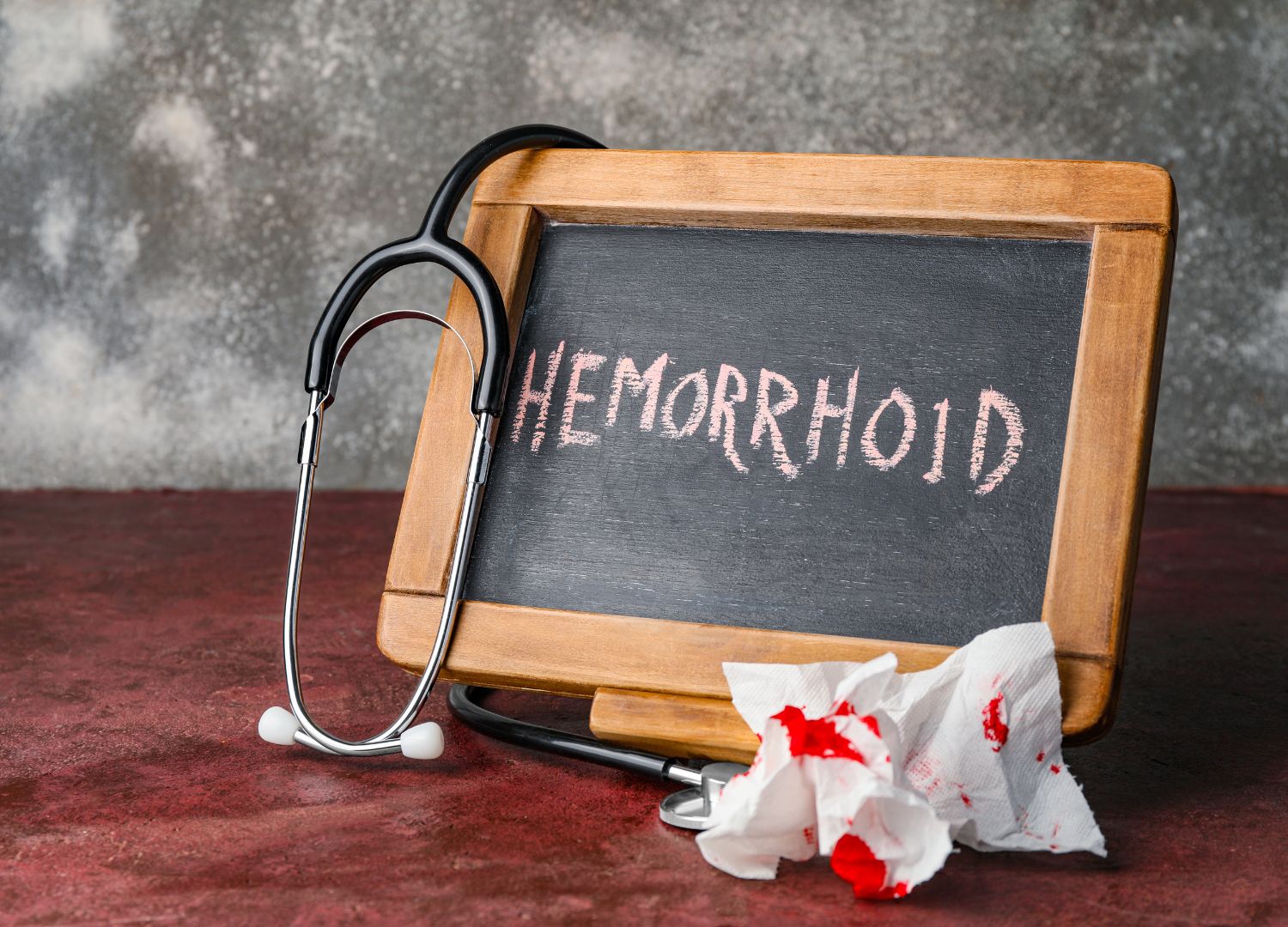 "Hemorrhoids: Bleeding from my back passage  (Pidgin)"